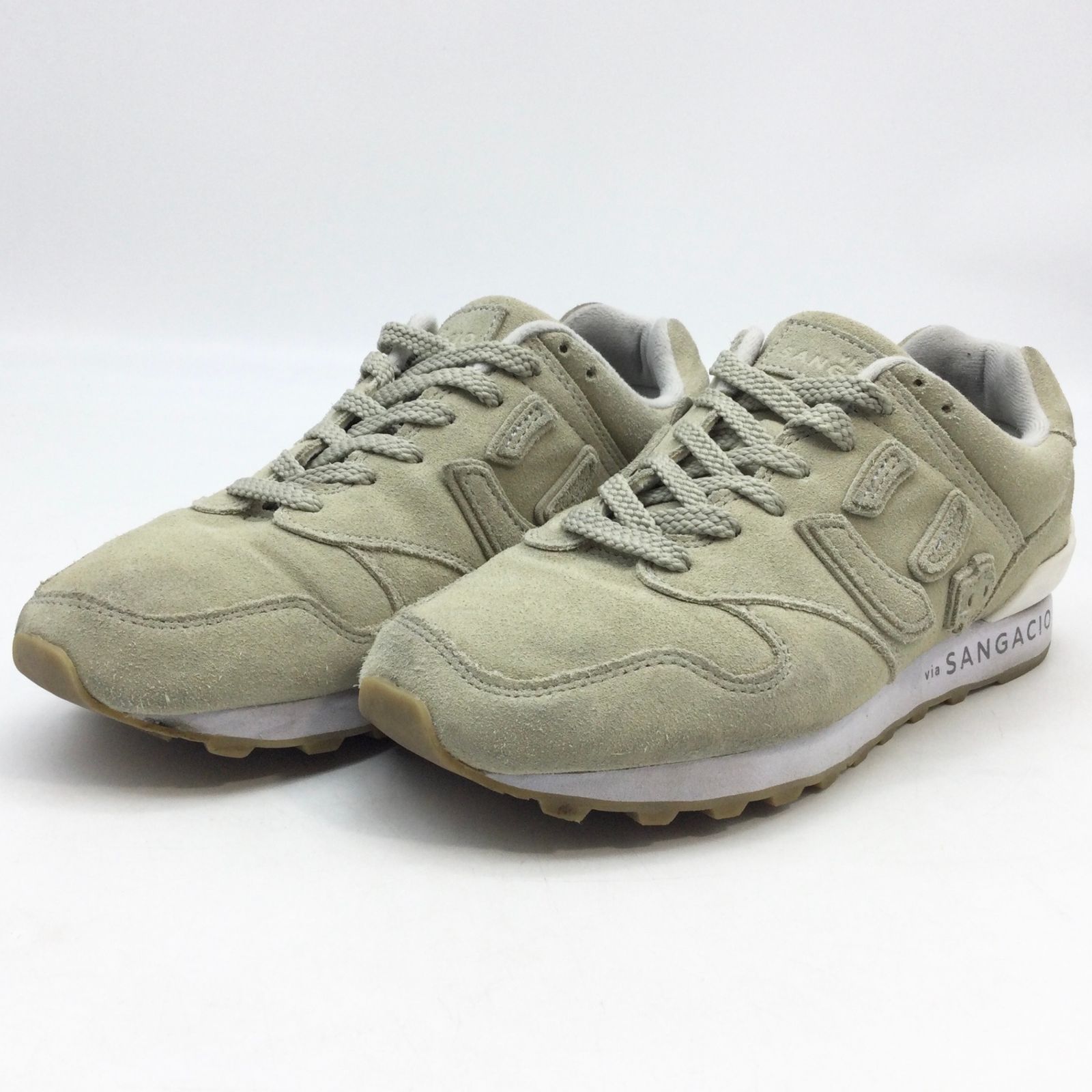 3806 SANGACIO サンガッチョ にゅ～ず MOSS Gray ベージュ 24.0cm  