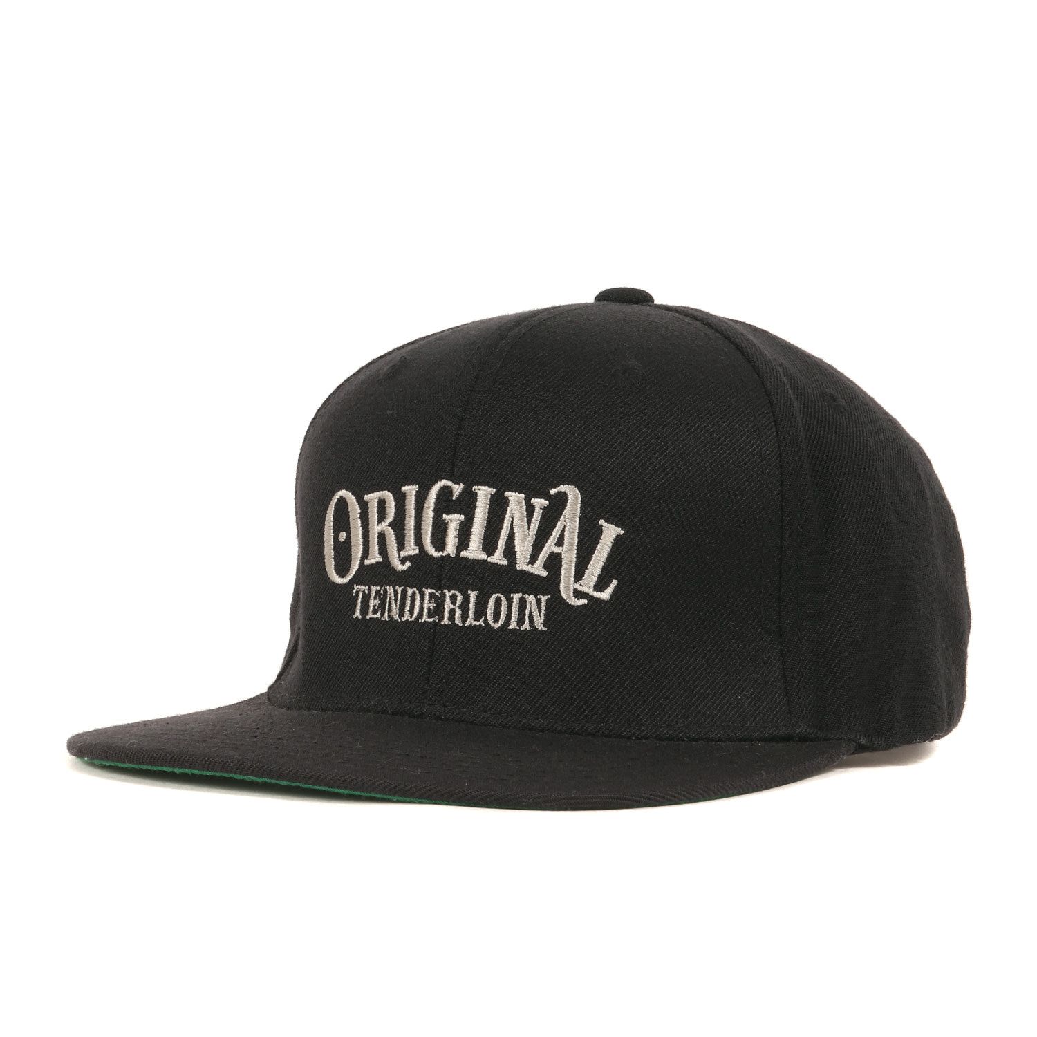 美品 TENDERLOIN テンダーロイン キャップ サイズ:FREE 19AW ブランドロゴ刺繍 6パネル キャップ CAP OT ブラック 黒 スナップバック 帽子【メンズ】