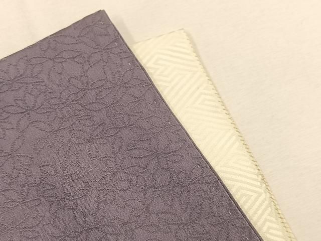 平和屋着物□上質な色無地 花地紋 鳩羽鼠色 正絹 逸品