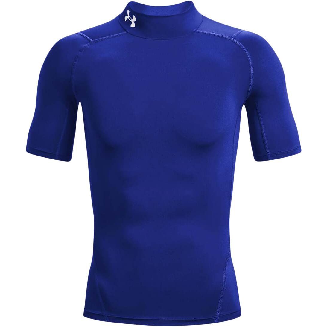[アンダーアーマー] UA HG Armour Comp Mock SS [Royal / / White] [L]