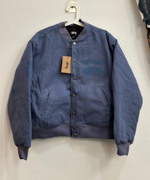 24AW 大人気 Stussy ホリデーコレクション GHOST LOGO CANVAS VARSITY JACKET ジャケット ユニセックス 色選択可