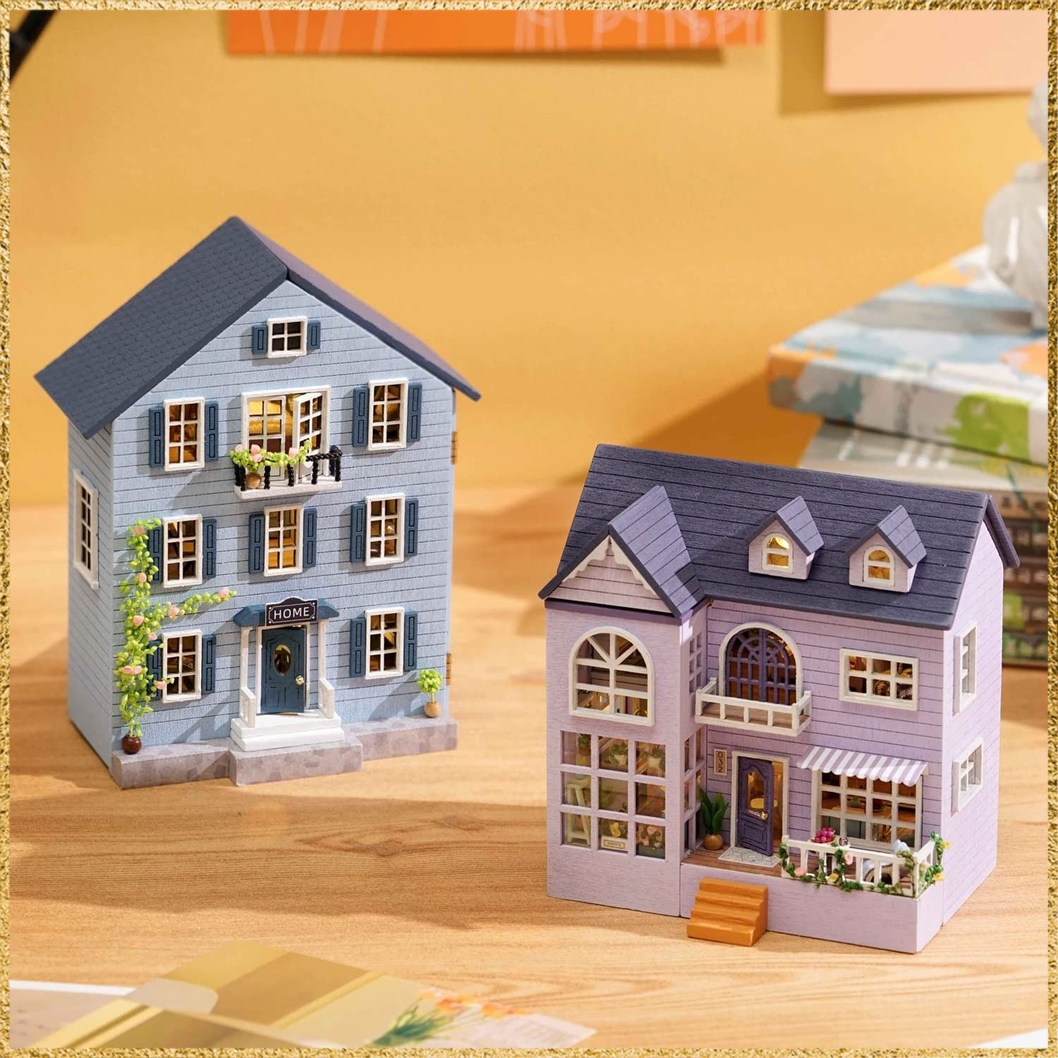 ☆彡送料無料でお届け☆彡Style:D032 CUTEROOM木製ドールハウスキット