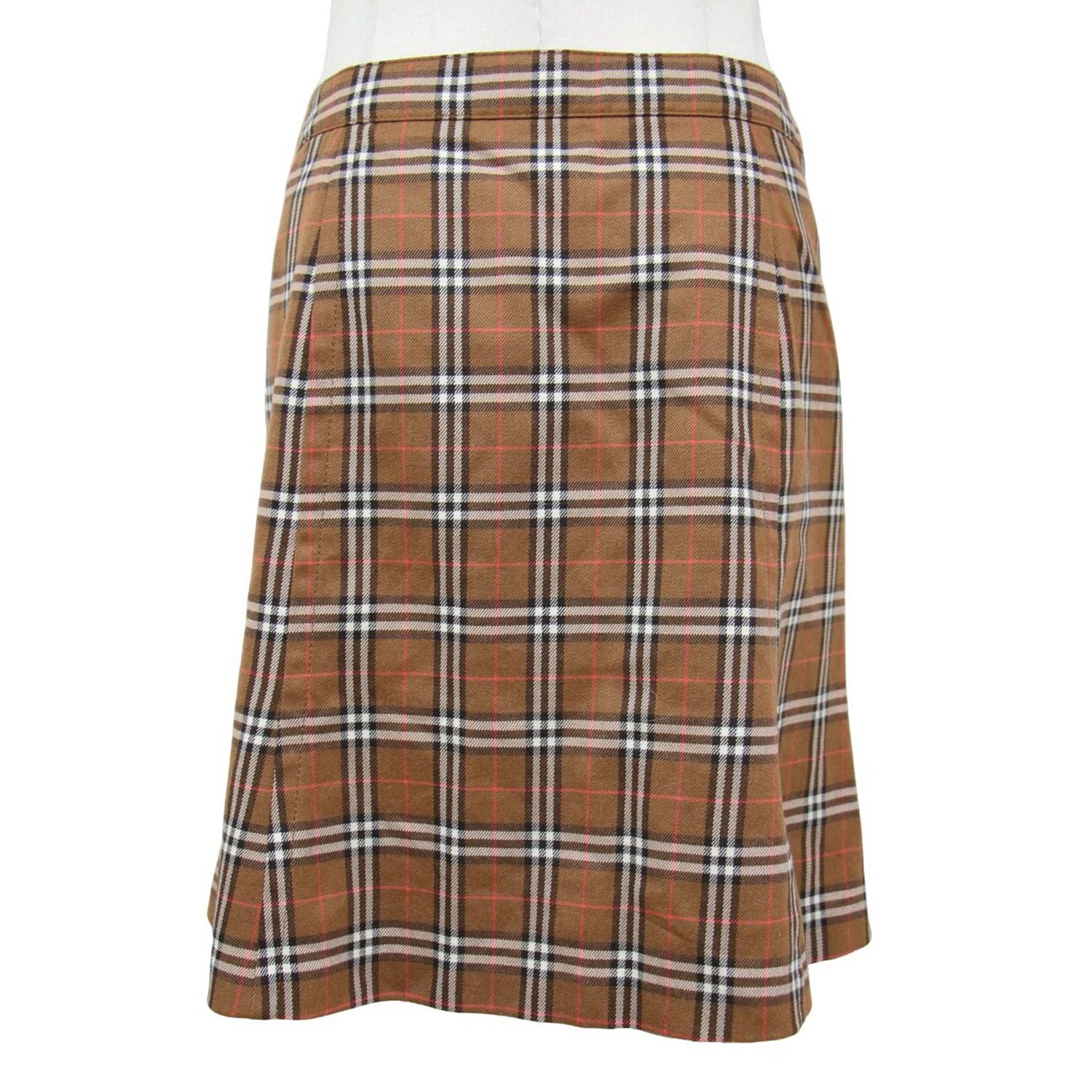 【美品】Burberry バーバリーブルーレーベル　ノバチェック　スカート 38 美品 バーバリーブルーレーベル ノバチェック ラップ ミニ