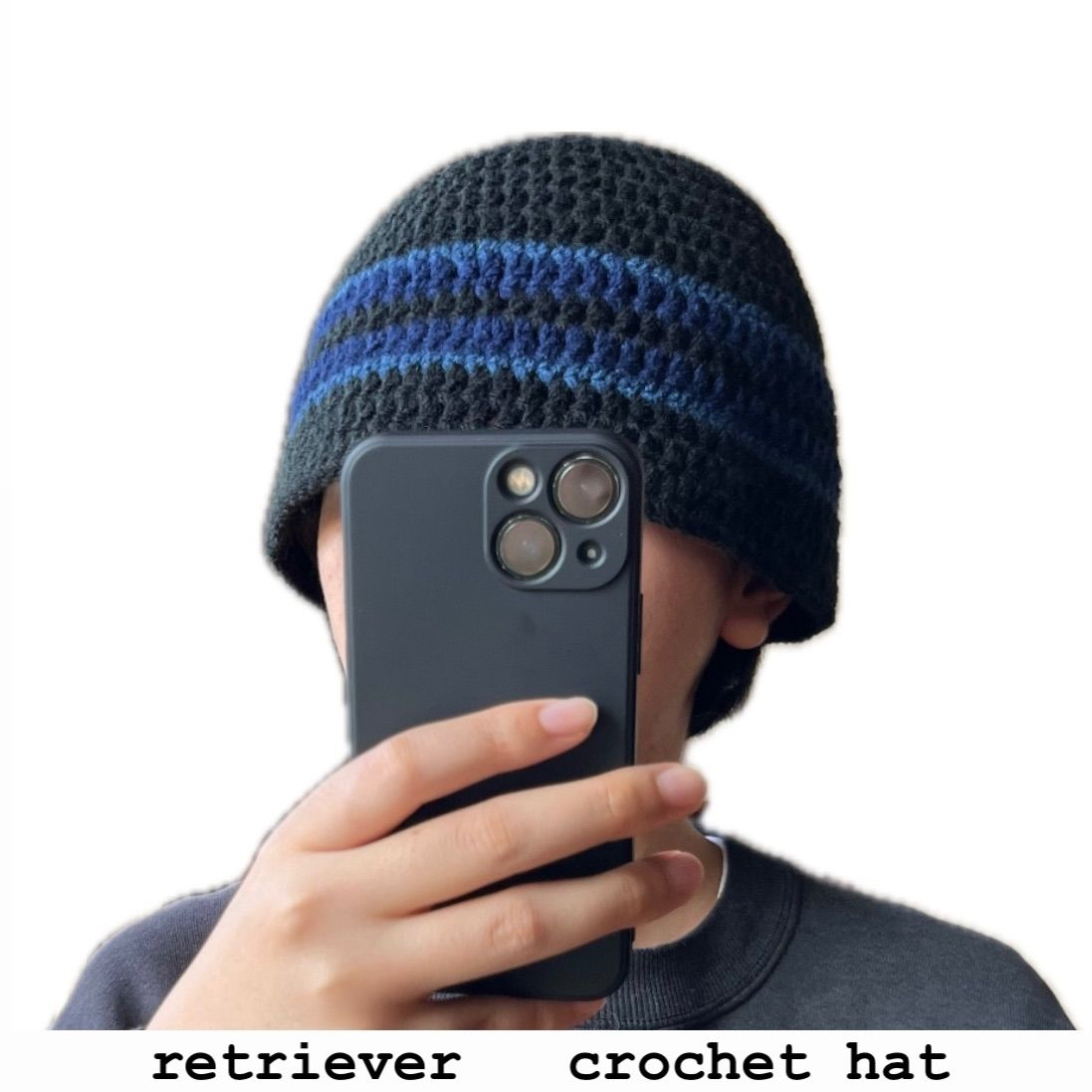 ハンドメイド クラッシャーハット バケットハット バケハ