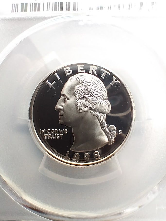 PCGS PR69DCAM 1998年 S 25C シルバー ワシントン クォーター