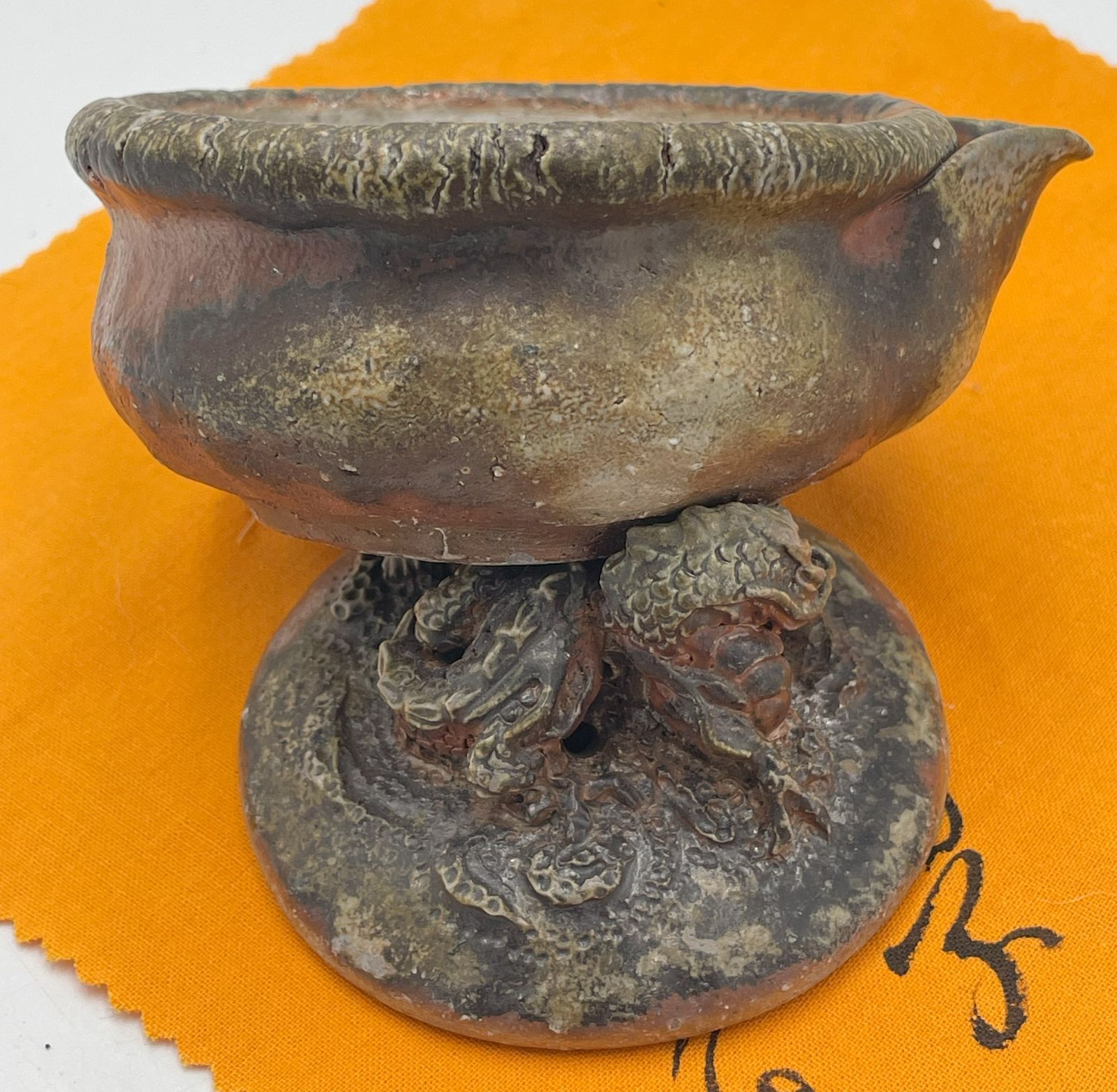 備前焼 ドラゴン宝瓶 2個セット 備前焼 ドラゴン彫刻の陶器宝瓶2個