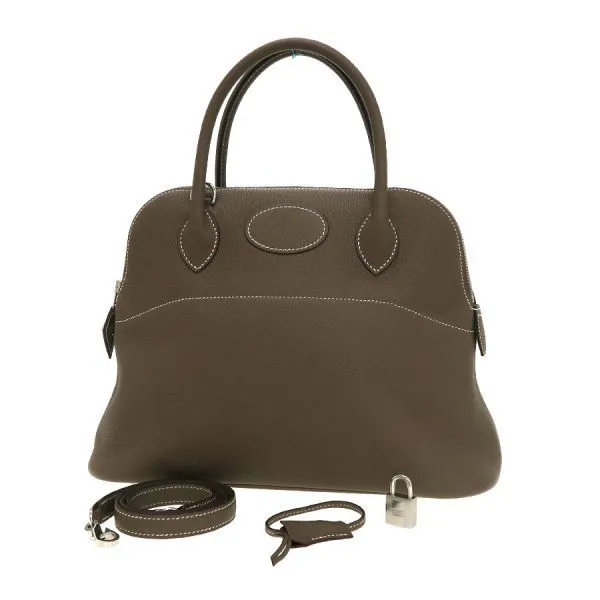 稀少✨エルメス ボリード31 ブラウン ⬜︎A刻印　クシュベル　ツイリー付き♡ 稀少✨エルメス ボリード31 ブラウン ⬜︎A刻印 クシュベル