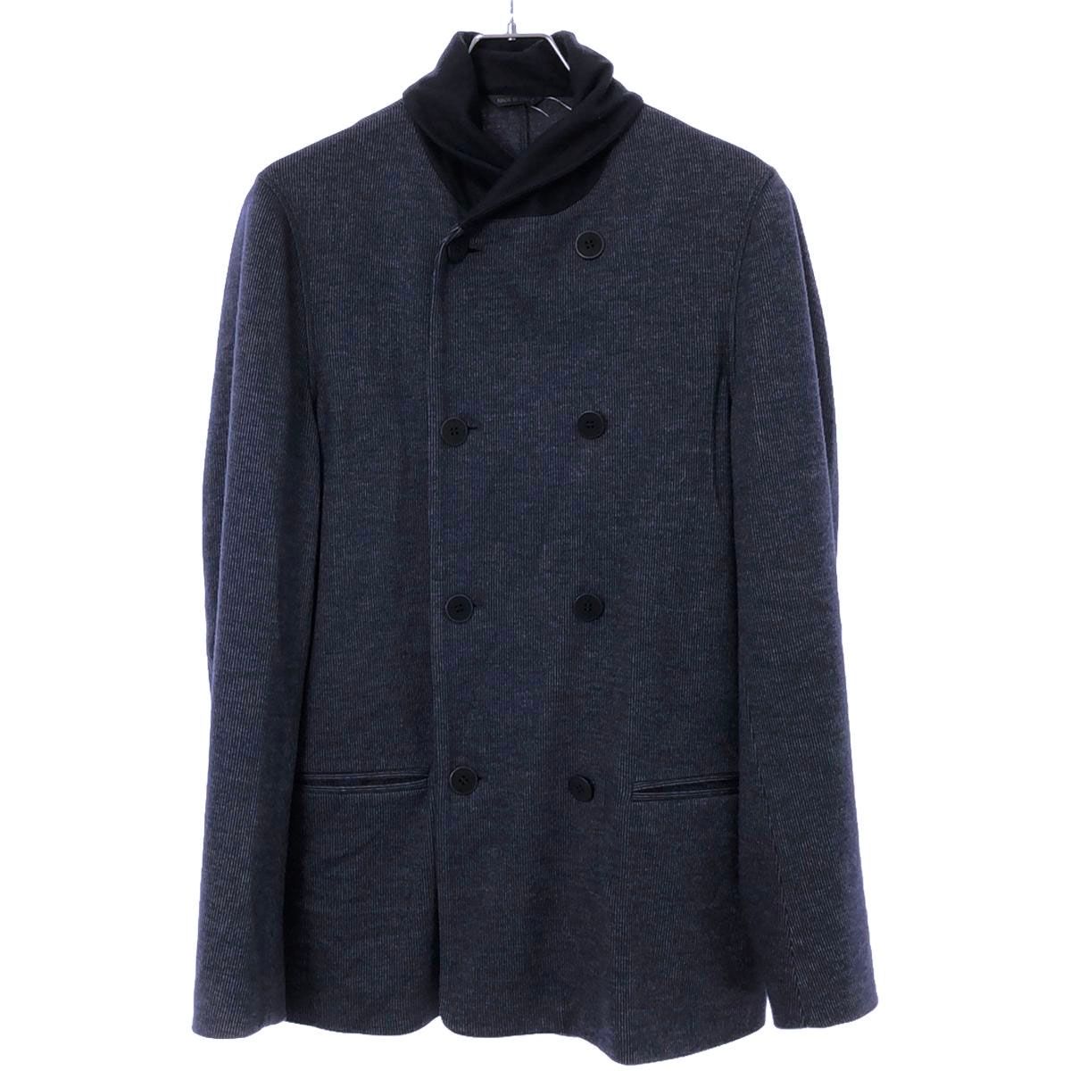 GIORGIO ARMANI ジョルジオアルマーニ ダブルブレストジャージーテーラードジャケット 9WGGG09G J002N ネイビー 46 GIORGIO ARMANI ジョルジオアルマーニ ダブルブレストジャージー