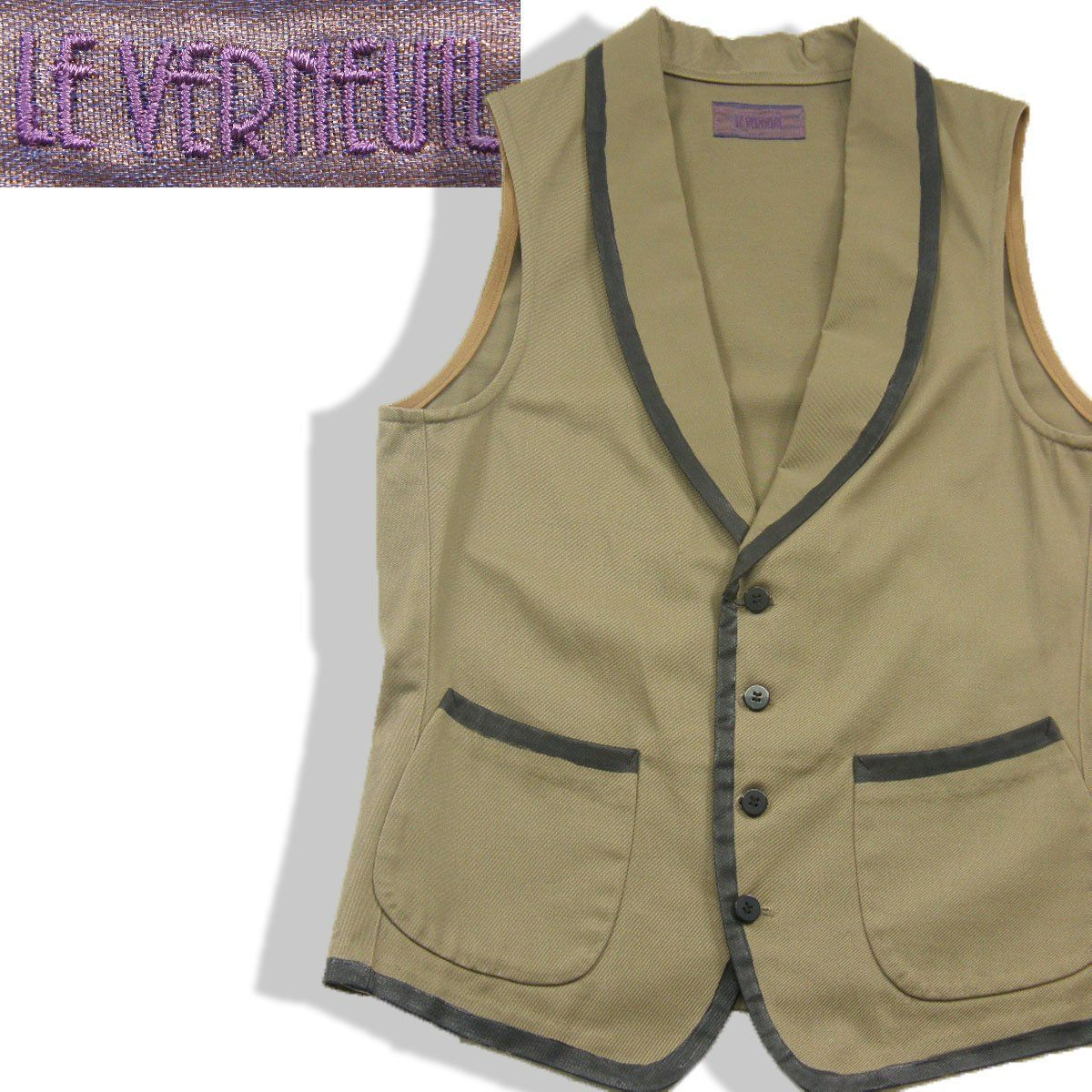 新品】 LE VERNEUIL ／ ルヴェルヌイユ コットン ベスト 日本製 