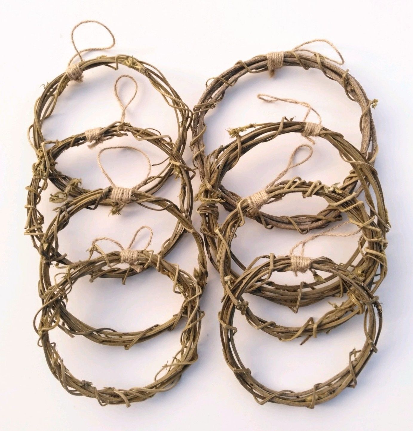 メルカリshops リース土台 8個 葛つる 天然 自然 素材 クリスマス リース ハンドメイド