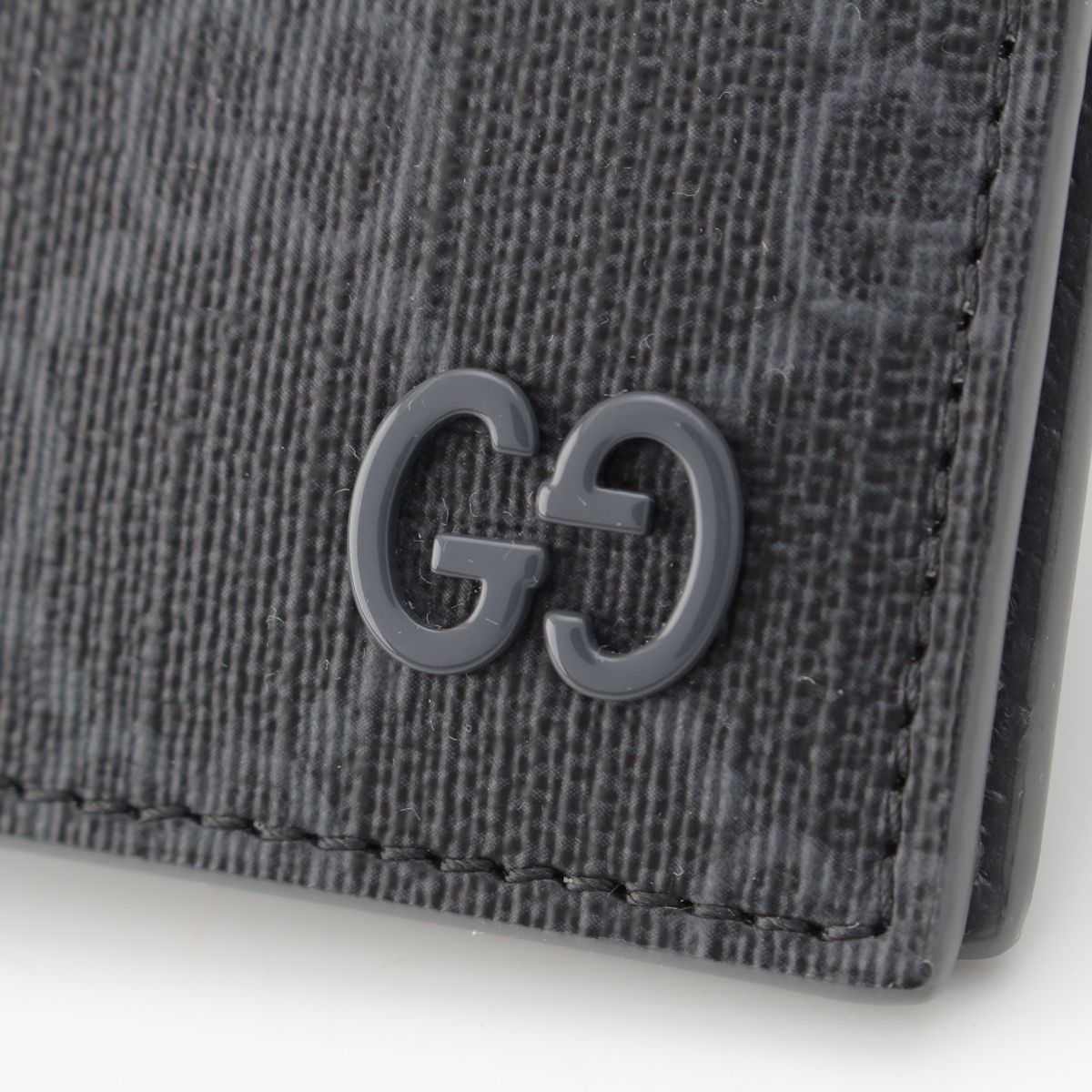 グッチ GGスプリームキャンバス パスポートケース 795229 グレー【中古