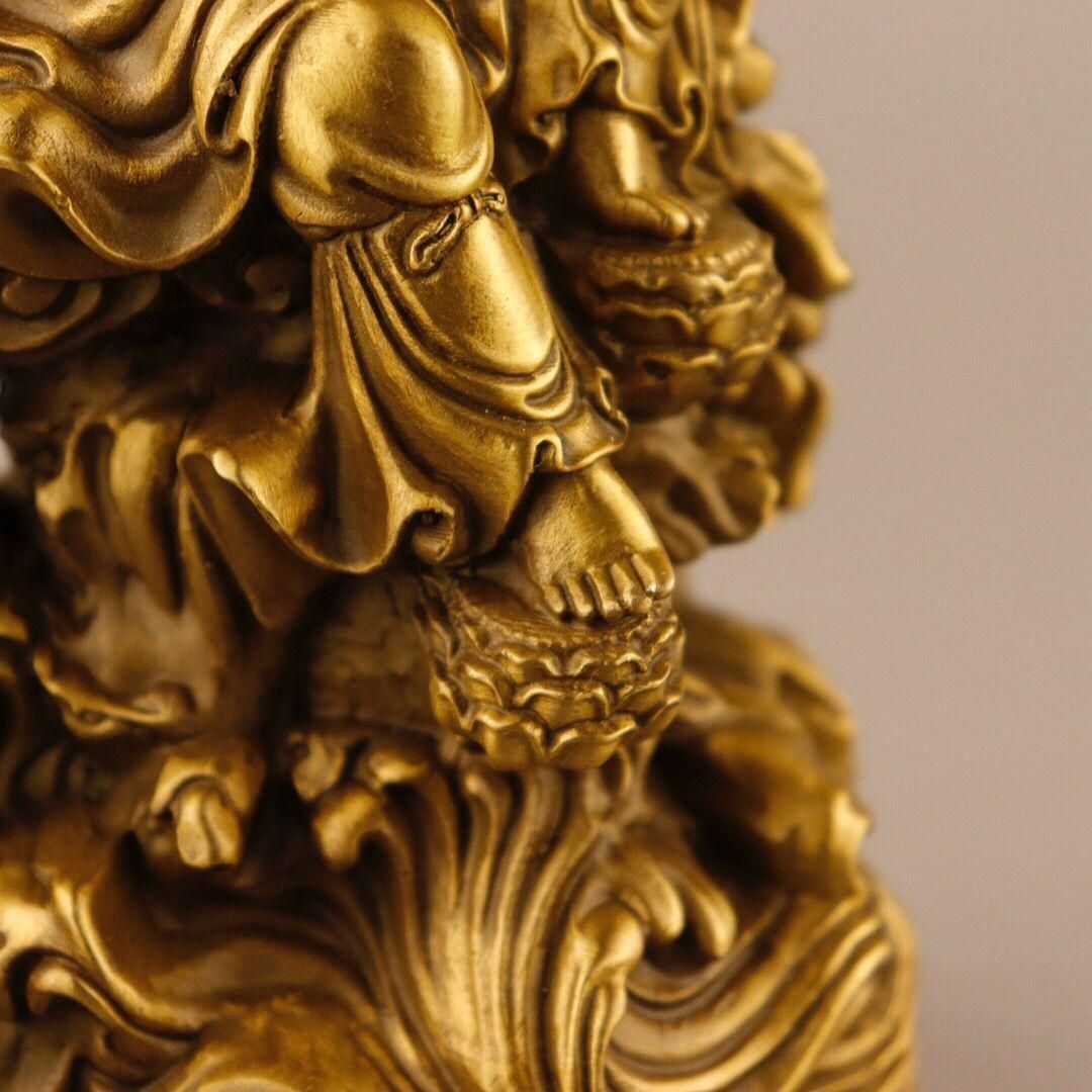 地蔵 菩薩 如意観音 銅製 仏像 彫刻 置物 開運 風水 地蔵 菩薩 観音 銅製 仏像 彫刻 置物 開運 風水 - メルカリ
