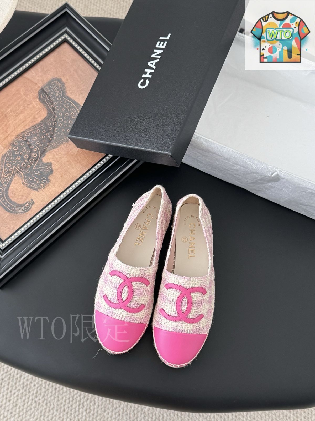 美品 CHANEL チェック柄 エスパドリーユ 37 usdch87465011-1.jpg