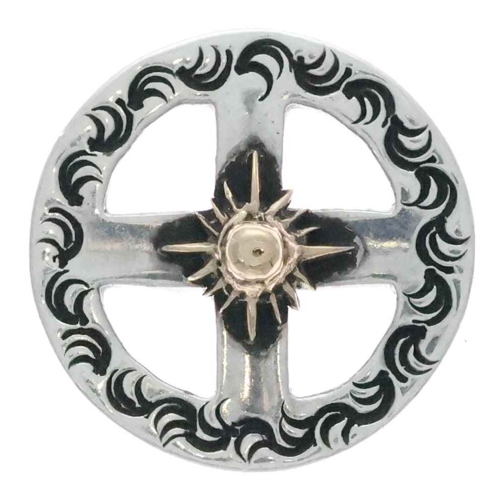 ARIZONA DOM アリゾナフリーダム T-118b 太陽神付き 両面唐草 SVホイール 20mm ペンダントトップ シルバー