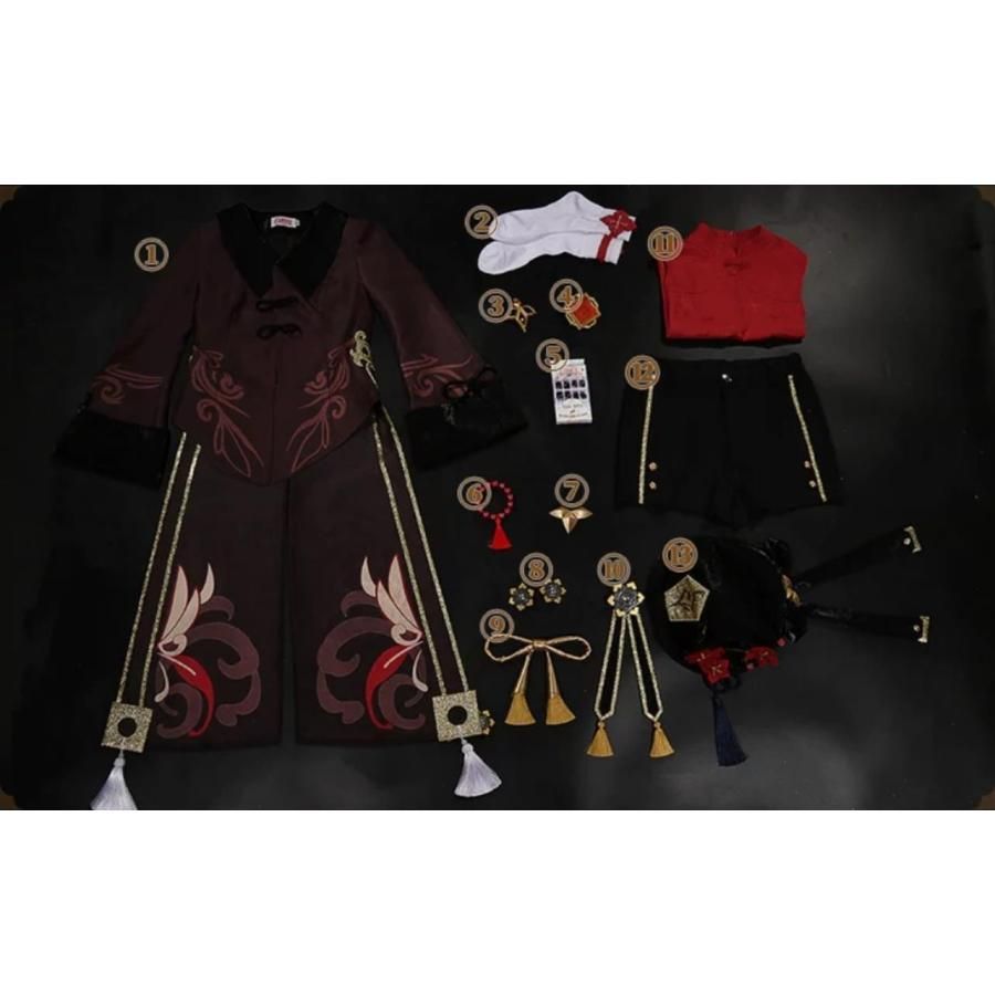 新品、未使用 江南猫次 原神 コスプレ 胡桃 フータオ 衣装