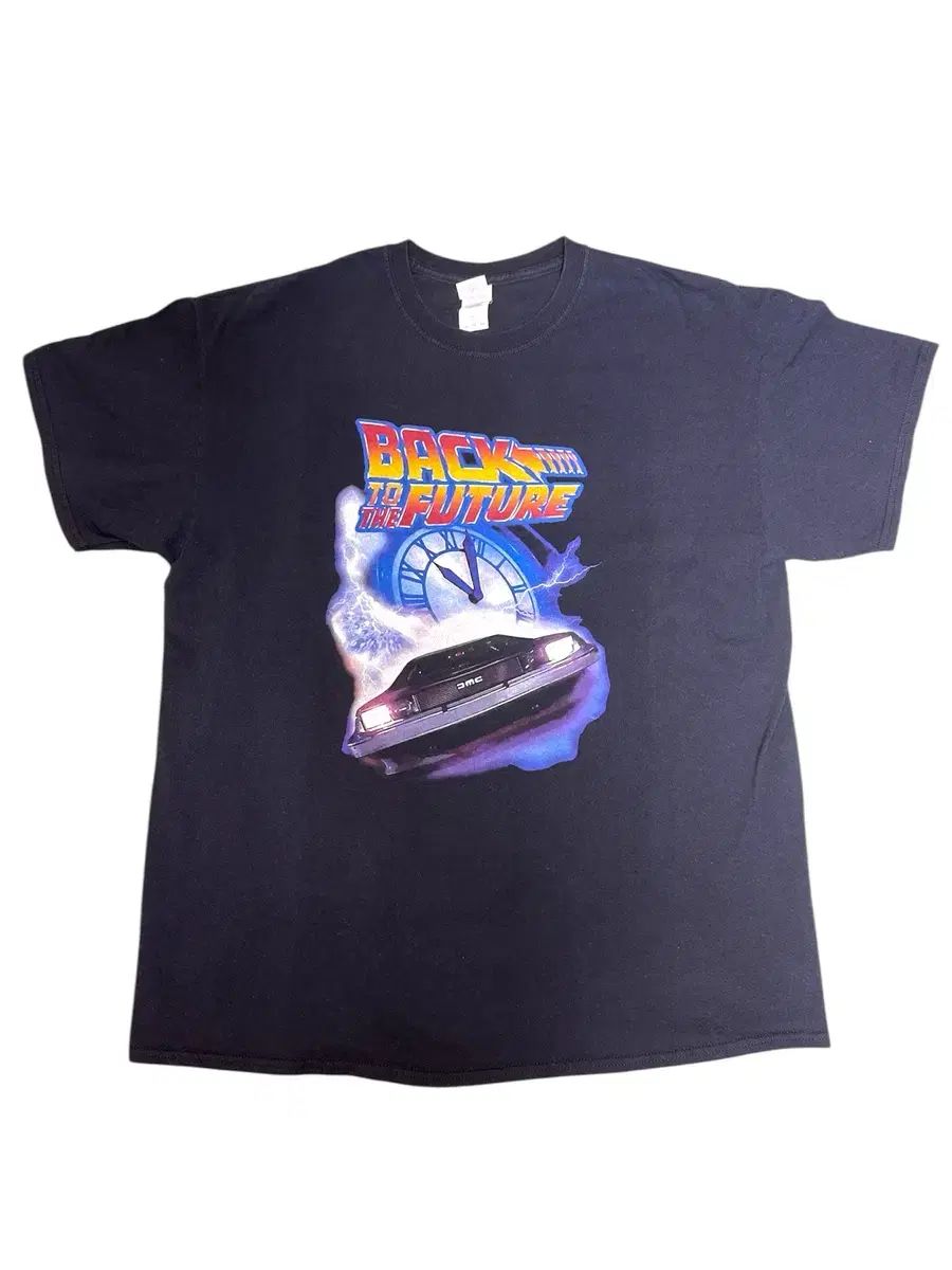 バック トゥ ザ フューチャー back to the future ヴィンテージ 黒 Tシャツ XL