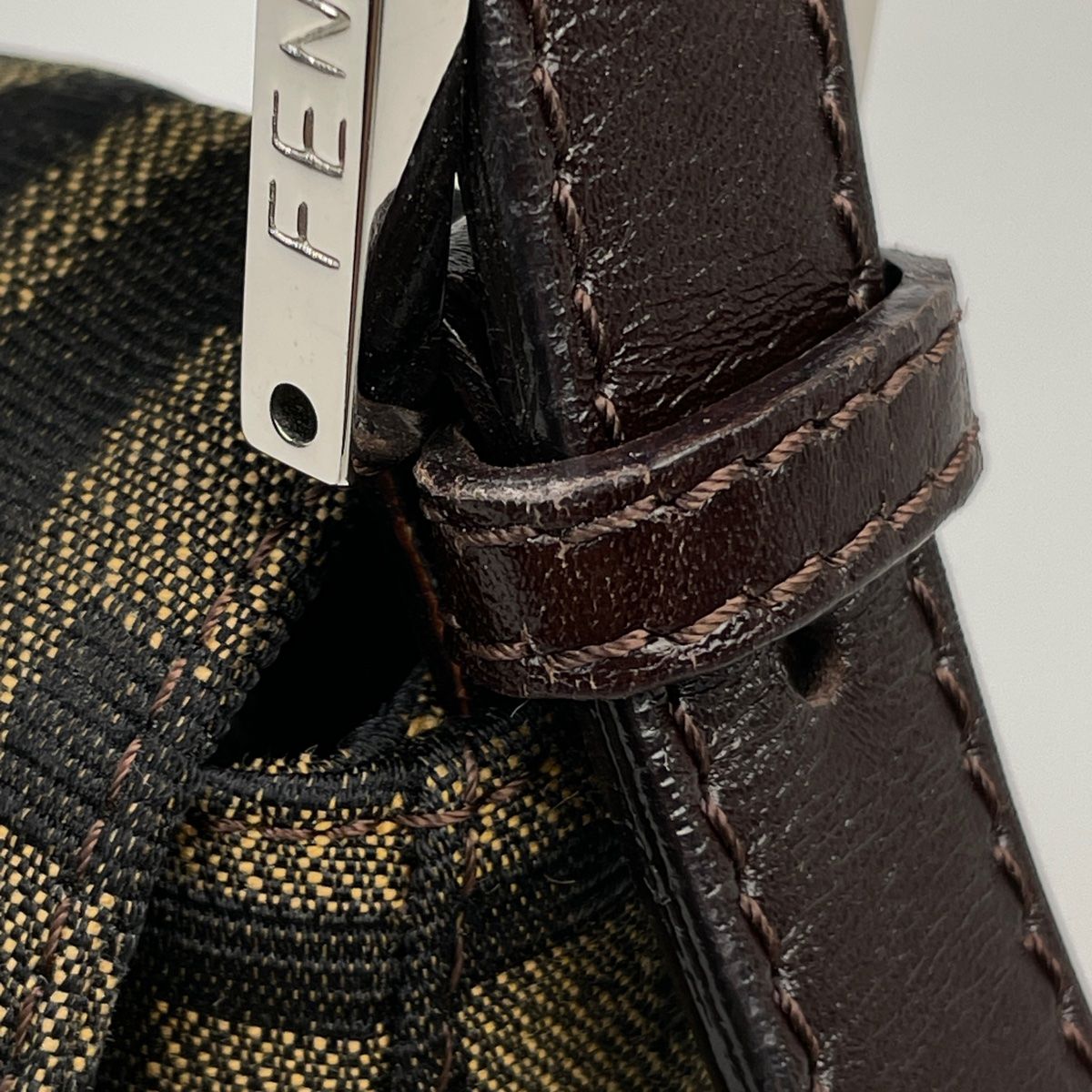 フェンディ FENDI ズッカ柄 ショルダーバッグ ハンドバッグ ワン 