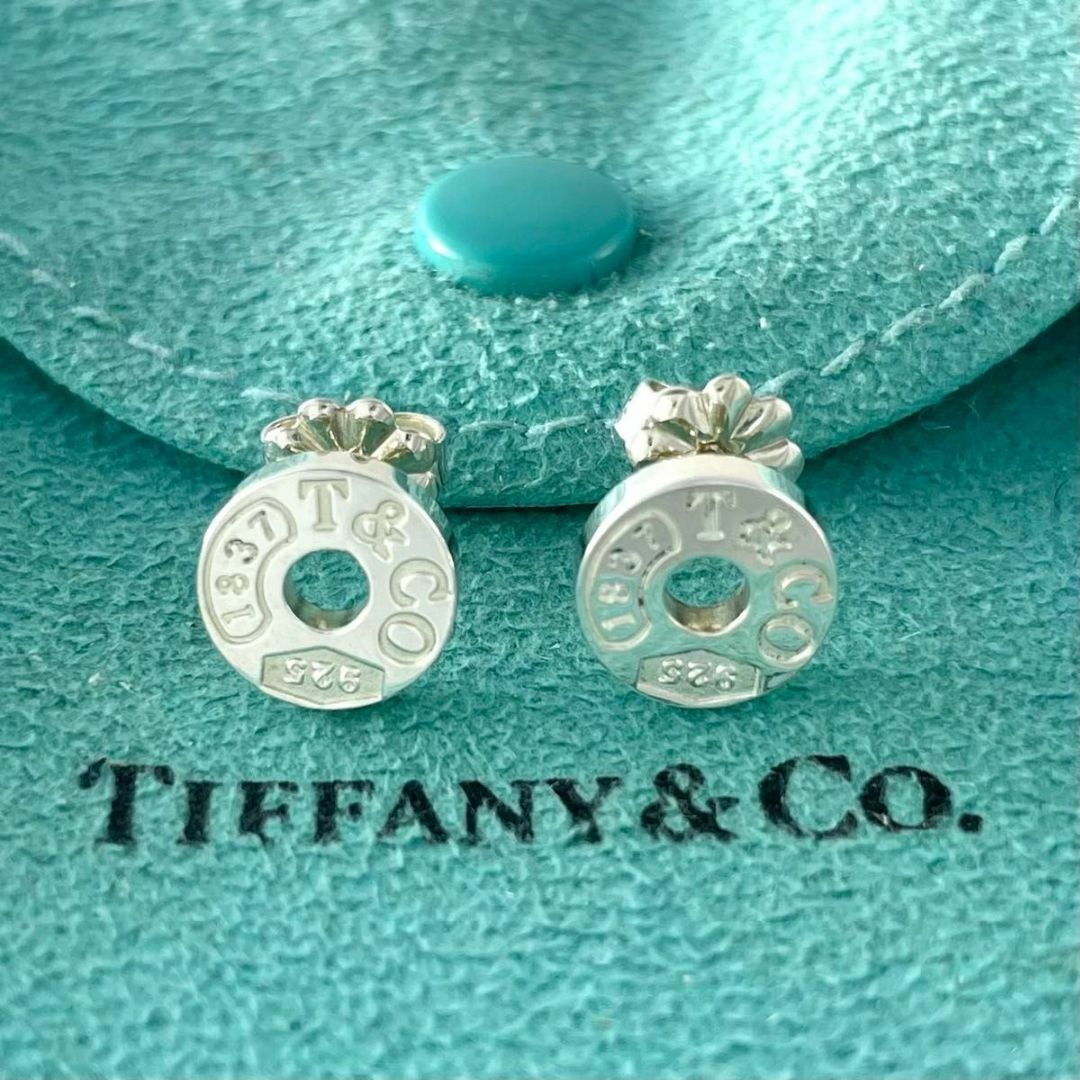 ティファニー 1837 サークル スタッド ピアス シルバー RM4fe