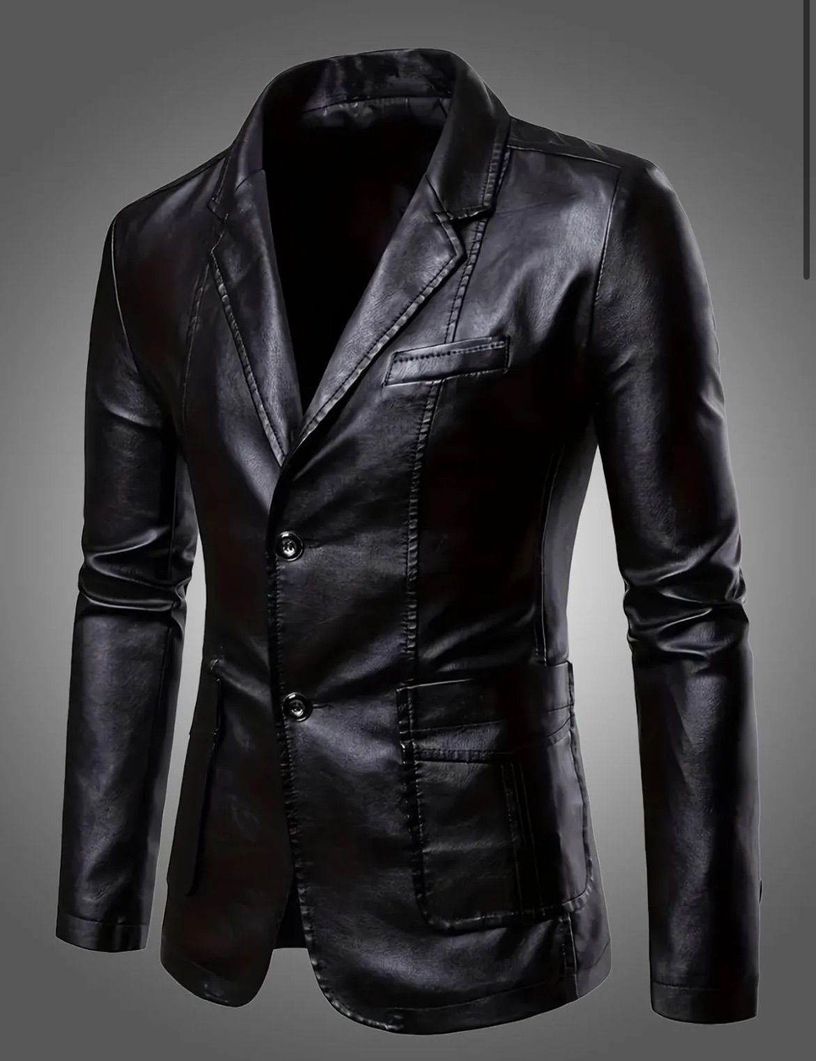 FUBU FAUX LEATHER RACING JACKET [FAM-51303-BK-BLACK] XLサイズ FUBU