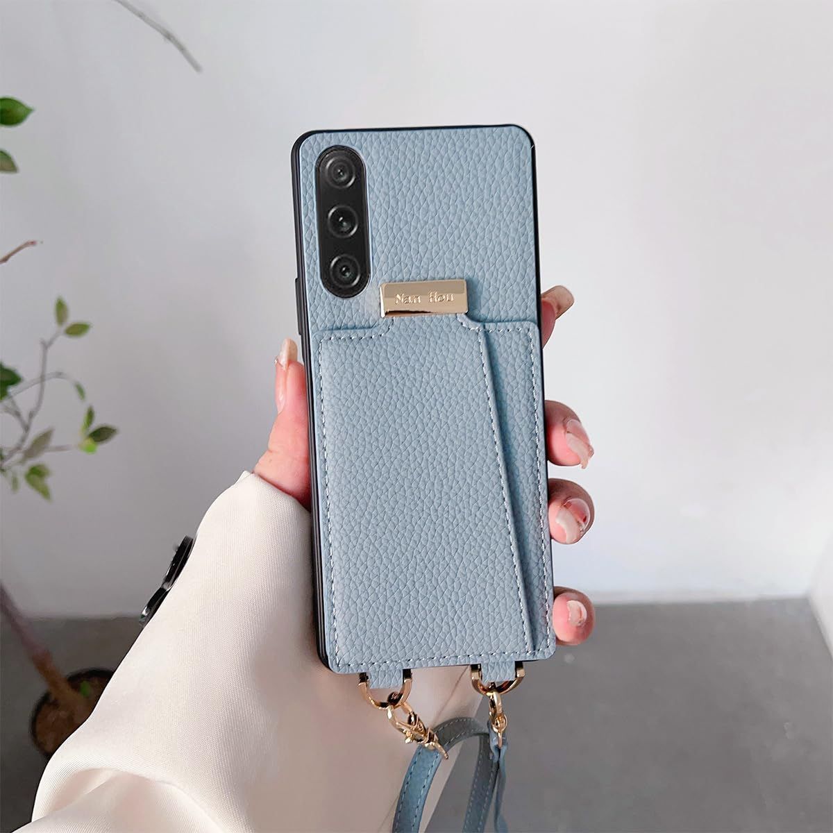【数量限定】高質PU(超繊皮革)ファッション手帳型 手帳型 斜めショルダーストラップ付き（長さ調整可能）耐衝撃 保護 SO-52D ケース ケース SOG11 ケース V 背面鏡付き 人気 携帯カバー 女性 10 
