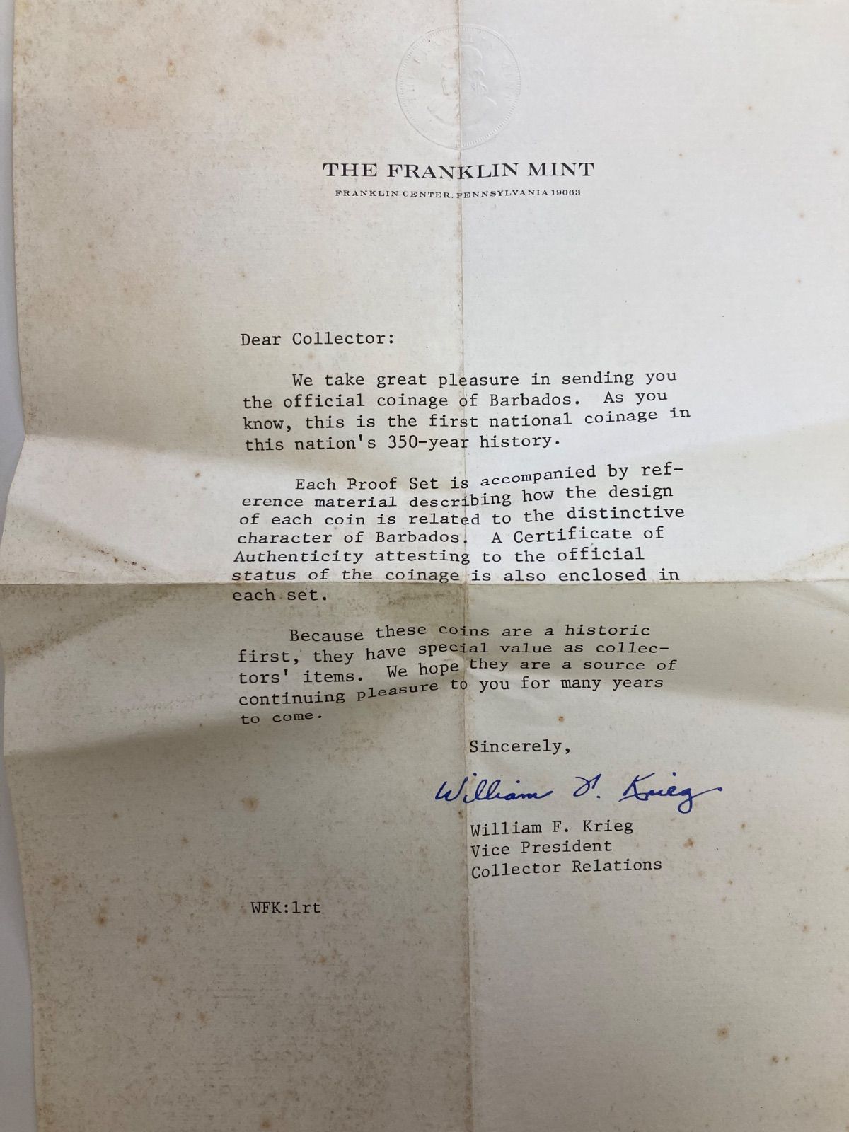 フランクリンミント バルバドス 旧貨幣セット 銀メッキ M249