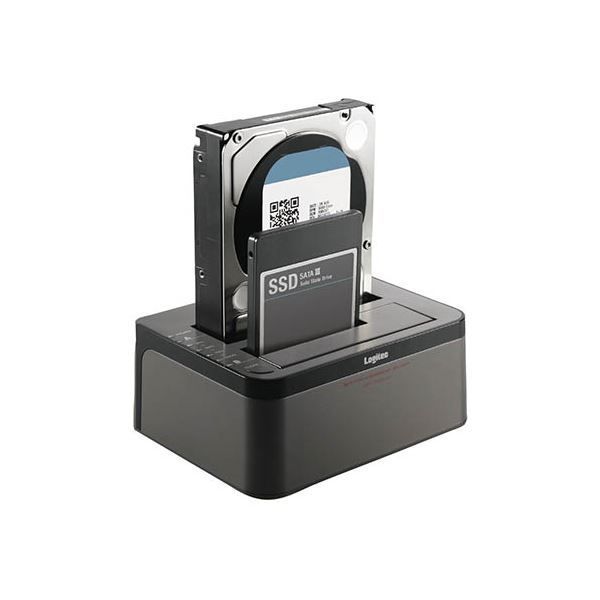 エレコム HDDケース 3.5インチHDD＆2.5インチHDD SSD 2Bay Duplicator USB3.0 ソフト付 エラースキップ機能付 LGB-2BDPU3ES