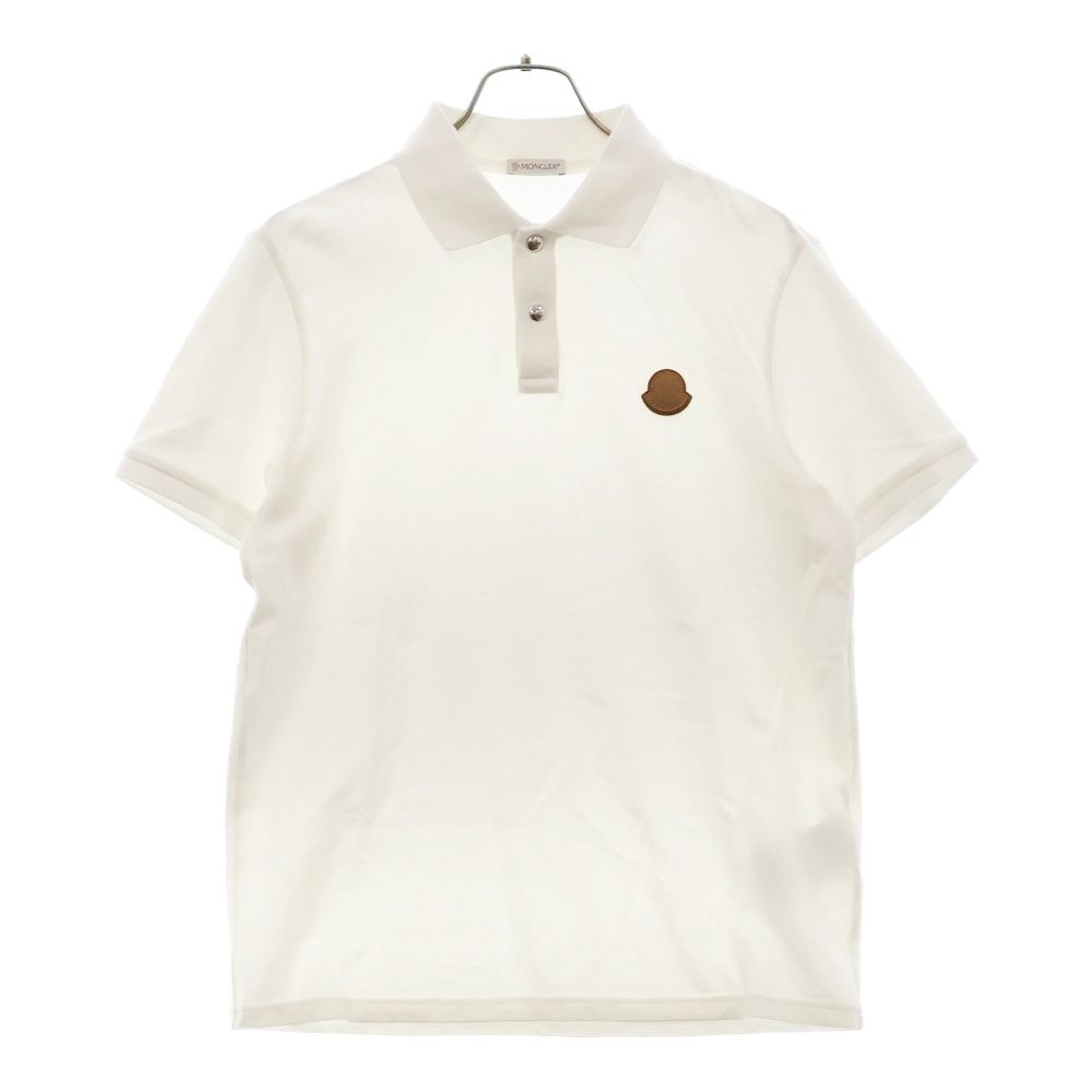 白S【極美品】MONCLER モンクレール ポロシャツ 半袖ポロシャツ  
