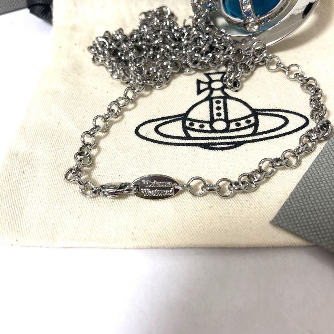 Vivienne Westwood｜タイニーオーブネックレス　ライトブルー Vivienne Westwood Necklace Tiny Orb light blue w/drawstring