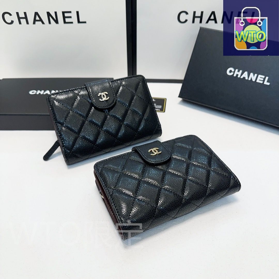 今日特価】Chanel シャネル クラシックダブルフォールド財布