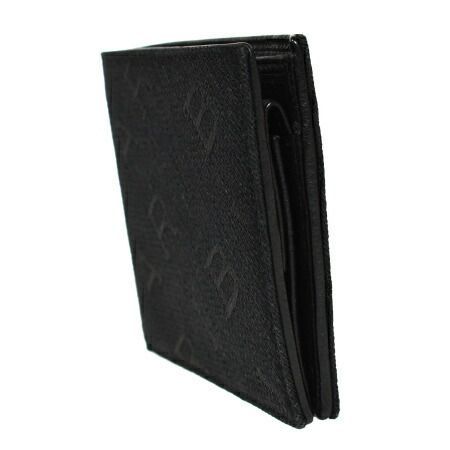 ⭐️ 新型 美品 ブルガリ ブルガリマン 二つ折り財布 ブラック 鑑定済