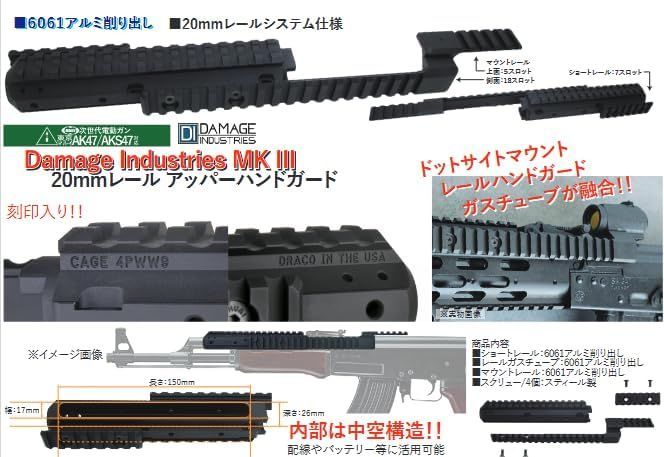 WII TECH 東京マルイ次世代 AK47/AKS47用 Damage Industries