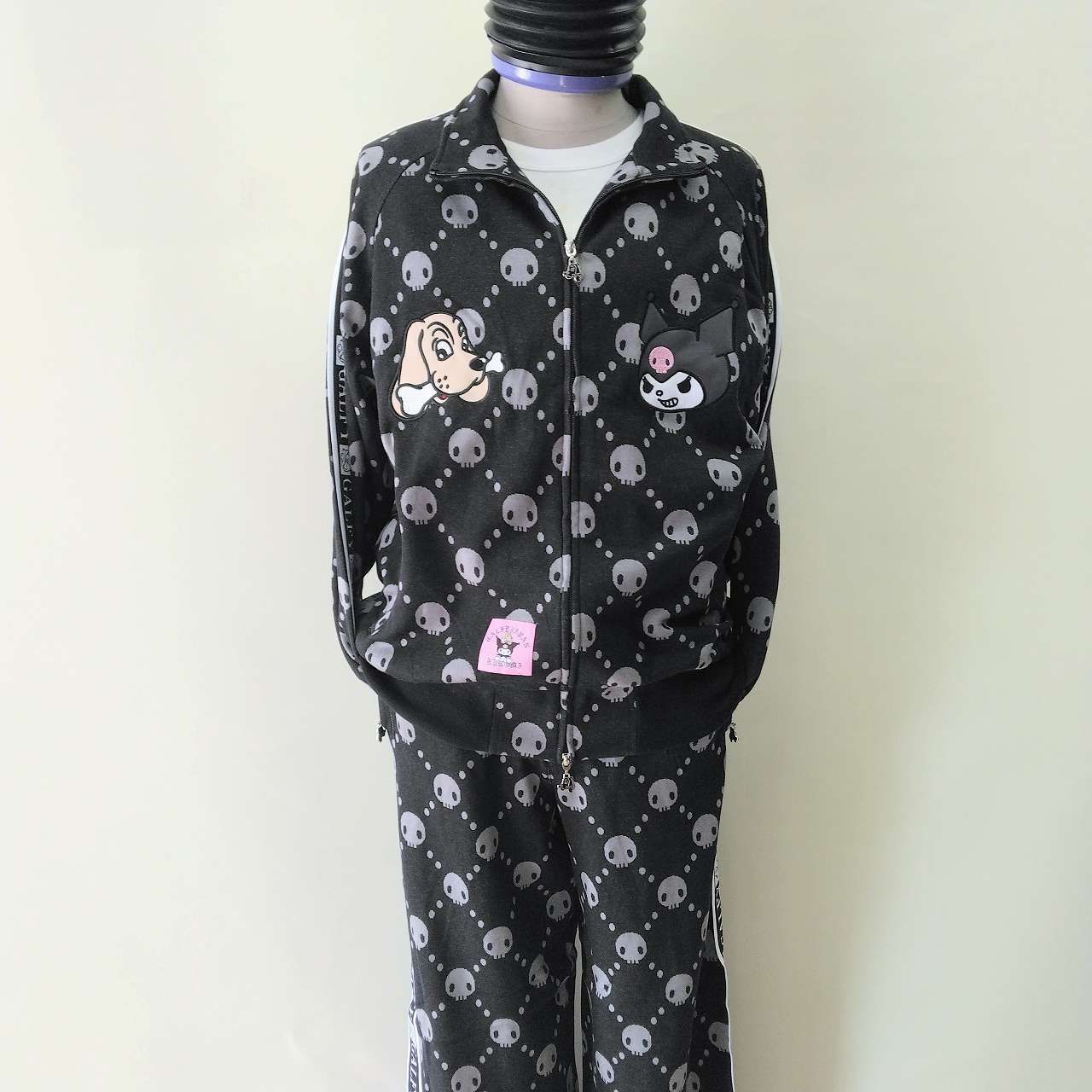 GALFY 中型 黒 ガルフィー クロミちゃんコラボ セットアップ Lサイズ（中型犬