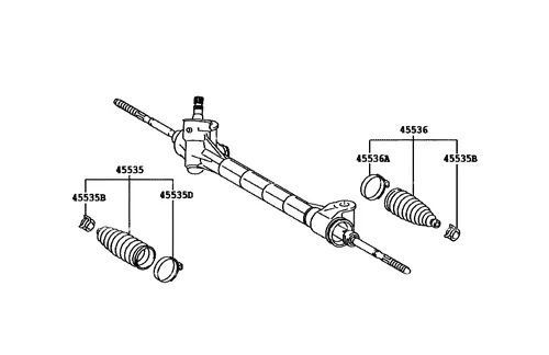 トヨタ RAV4 ヴァンガード ラック&ピニオン PS付 Steering Gear