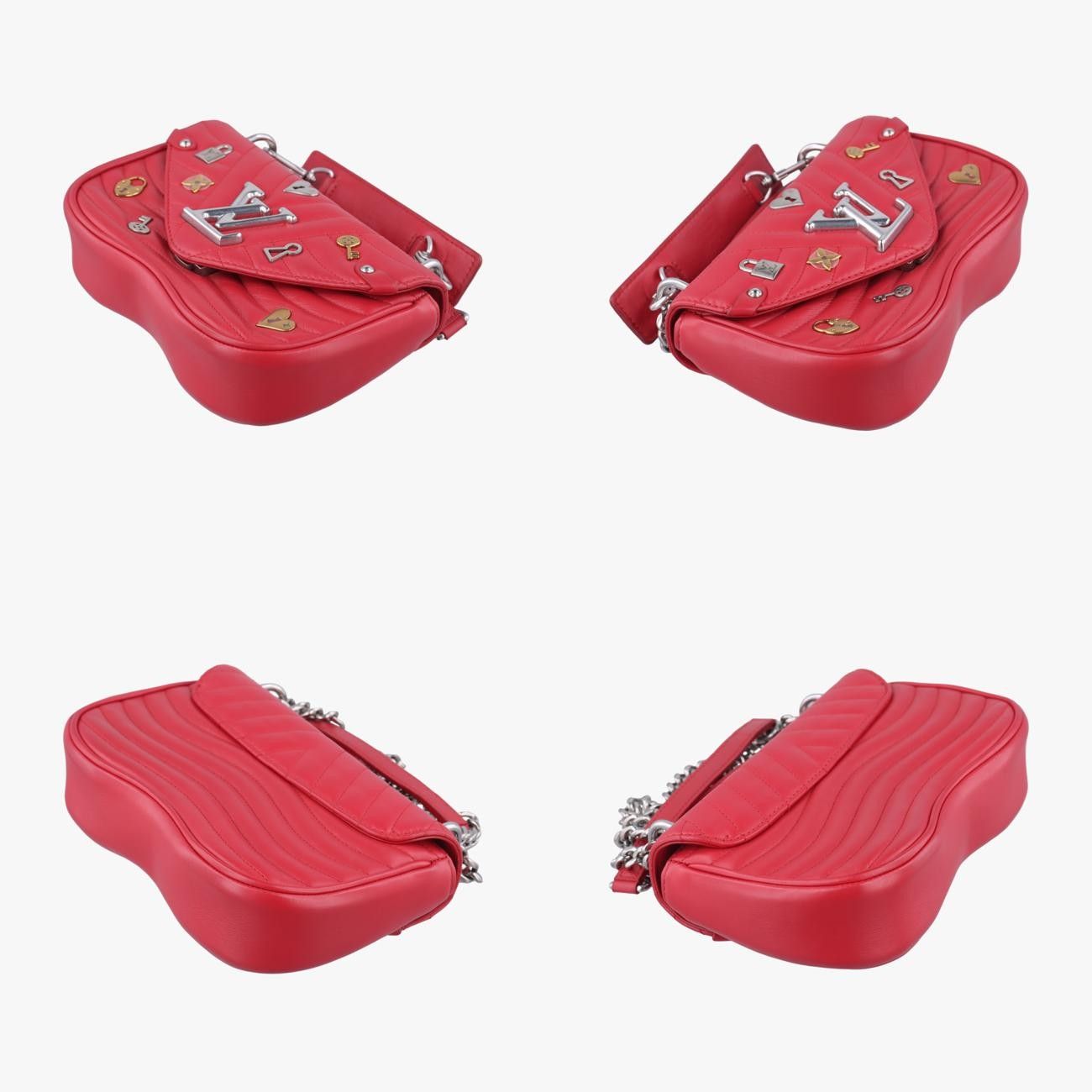 ルイヴィトンLouis Vuittonニューウェーブ ラブロックPMレッドレザーNZ5118 ICチップ DECORATOM_COM_BR