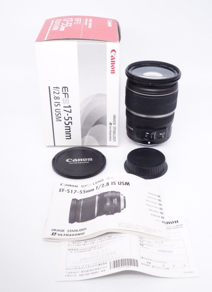 上品 キヤノン Canon 広角ズームレンズ EF-S17-55mm F2.8 IS USM APS-C対応 D090086A