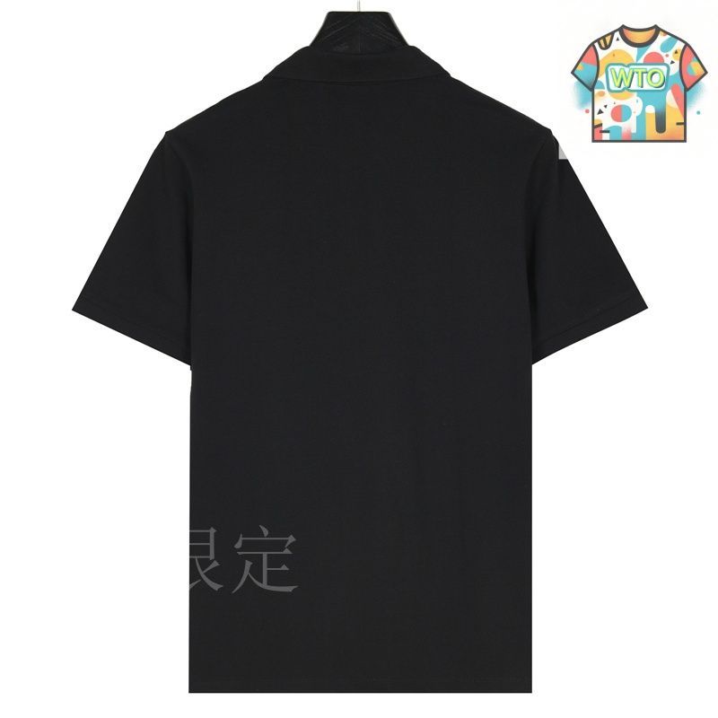 今日特価】Prada 25SS クラシック三角ロゴ ハーフジップポロ-1