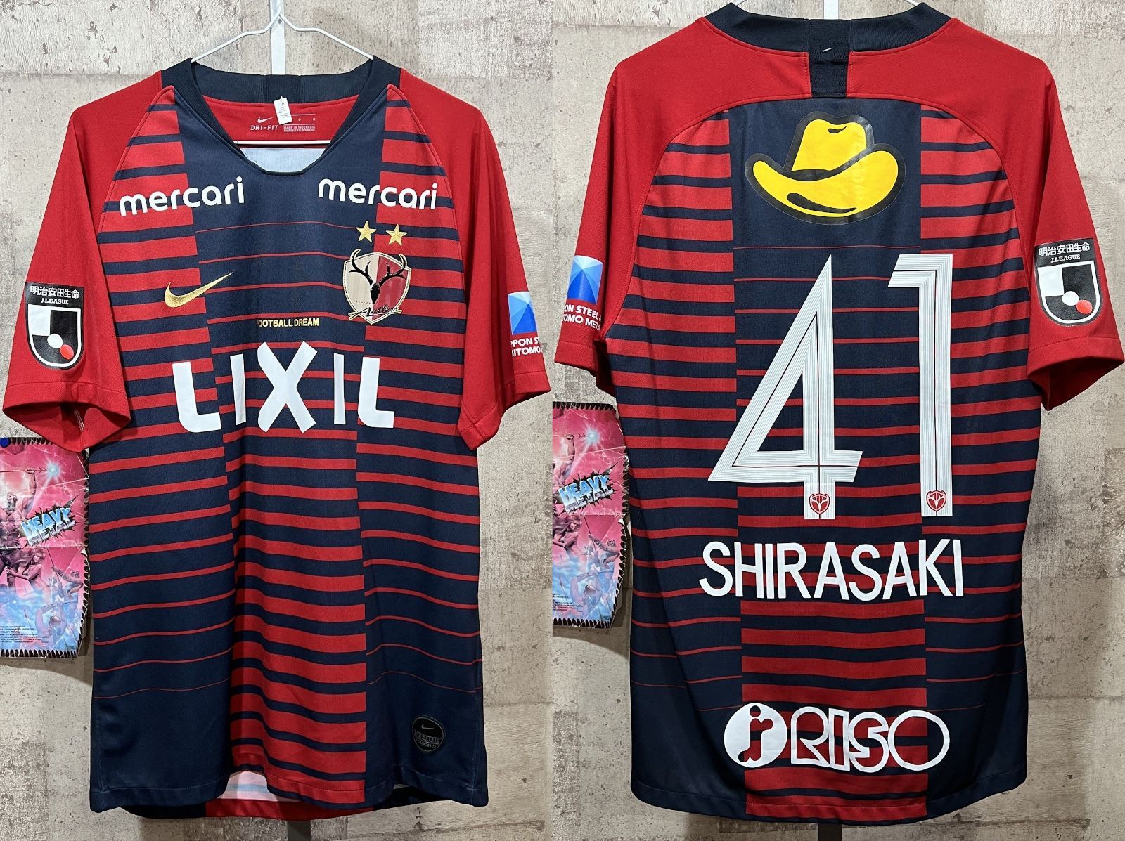 極美品 ナイキ 2019 鹿島アントラーズ 白崎凌兵 レプリカ ユニフォーム L メンズ NIKE
