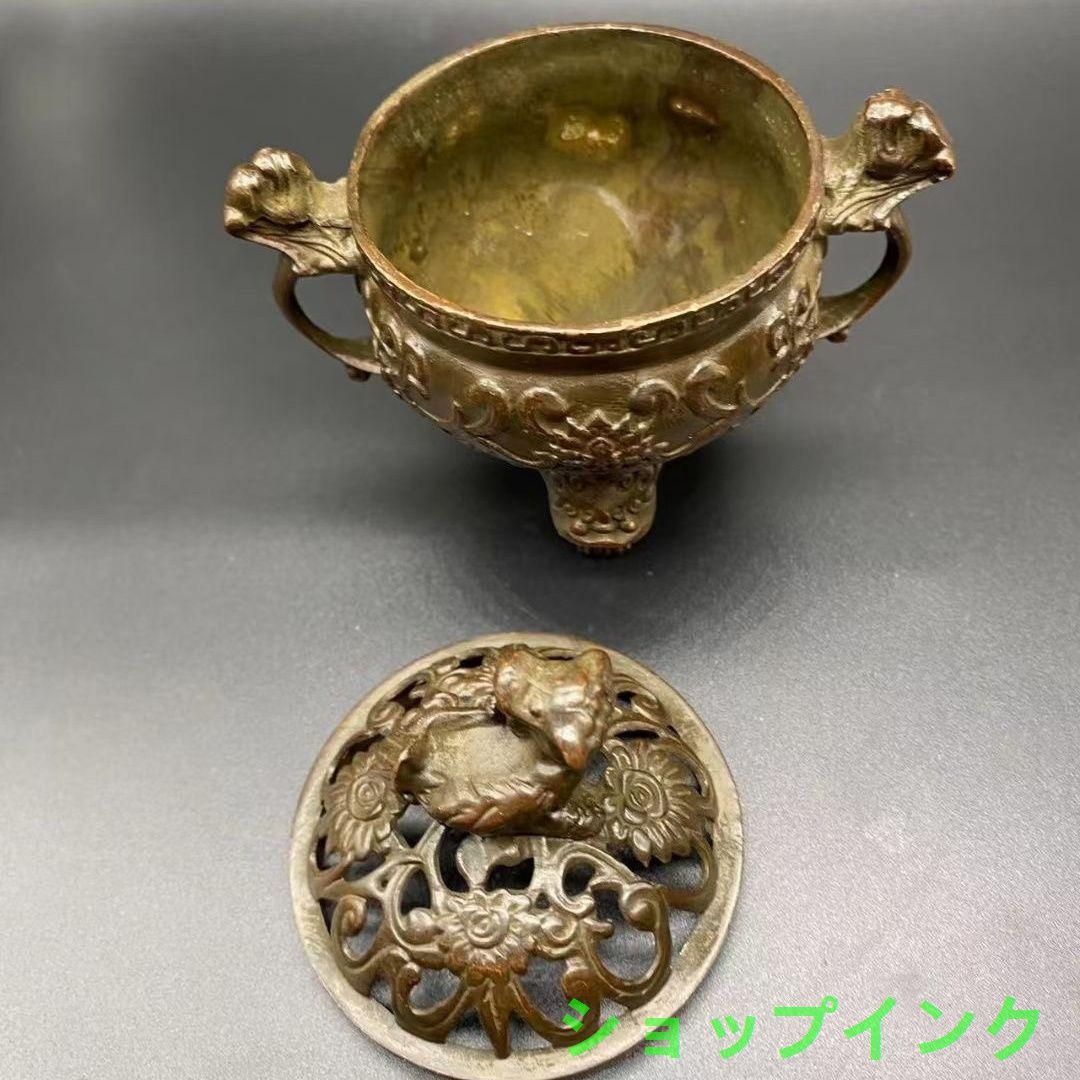瑞獣三足両耳香炉 磁器香炉 香具 仏具 工芸品 装飾品 美術品 置物 瑞獣 三足両耳 香炉 現代工芸品 美術品 置物 - メルカリ