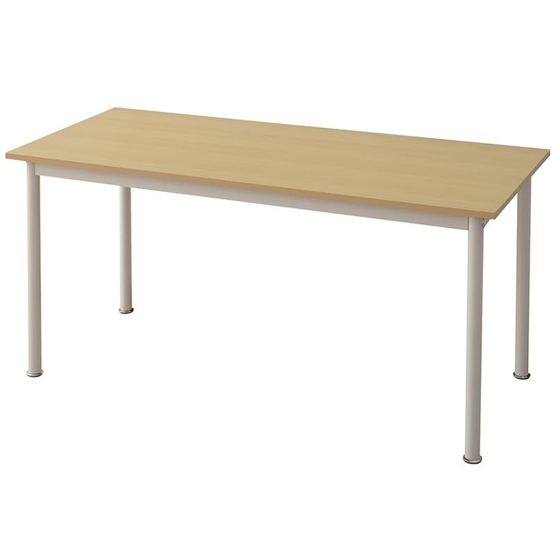 山善(YAMAZEN) パソコンデスク 140cm 奥行60cm ナチュラル MFD-1460(NB/IV) 1