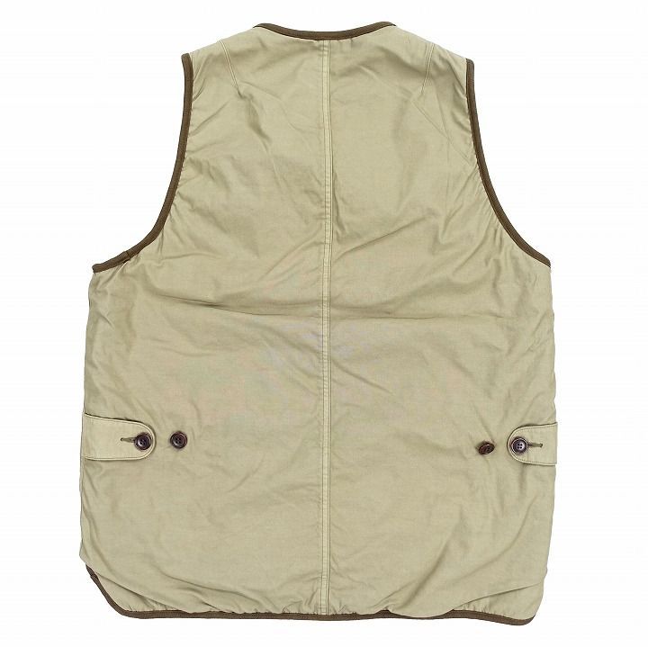 美品 21AW ビズビム VISVIM CONTRARY DEPT LINER VEST コントラリー デプト ライナー ベスト 泥染め ボア 2  オリーブ 0521905013005 a37