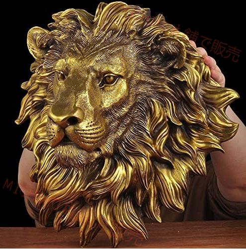 装飾品置物真鍮ライオンヘッドペンダントオーナメントリスト銅ドアハンギングウォールデコレーションクラフト