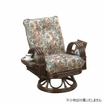 今枝商店 Romantic Rattan 籐リクライニングチェアー 回転座椅子 ハイタイプ S699
