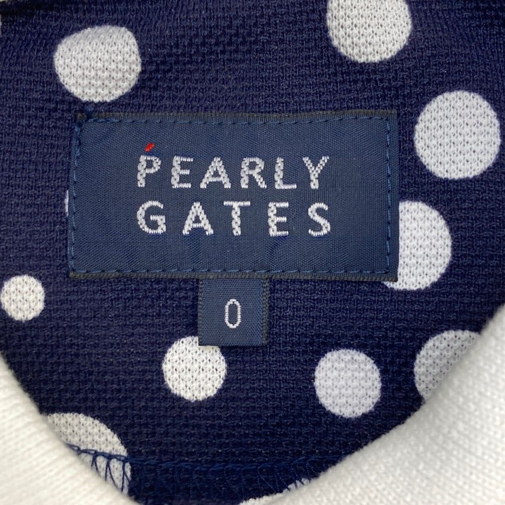 サイズ：0 PEARLY GATES パーリーゲイツ ノースリーブ ポロシャツ