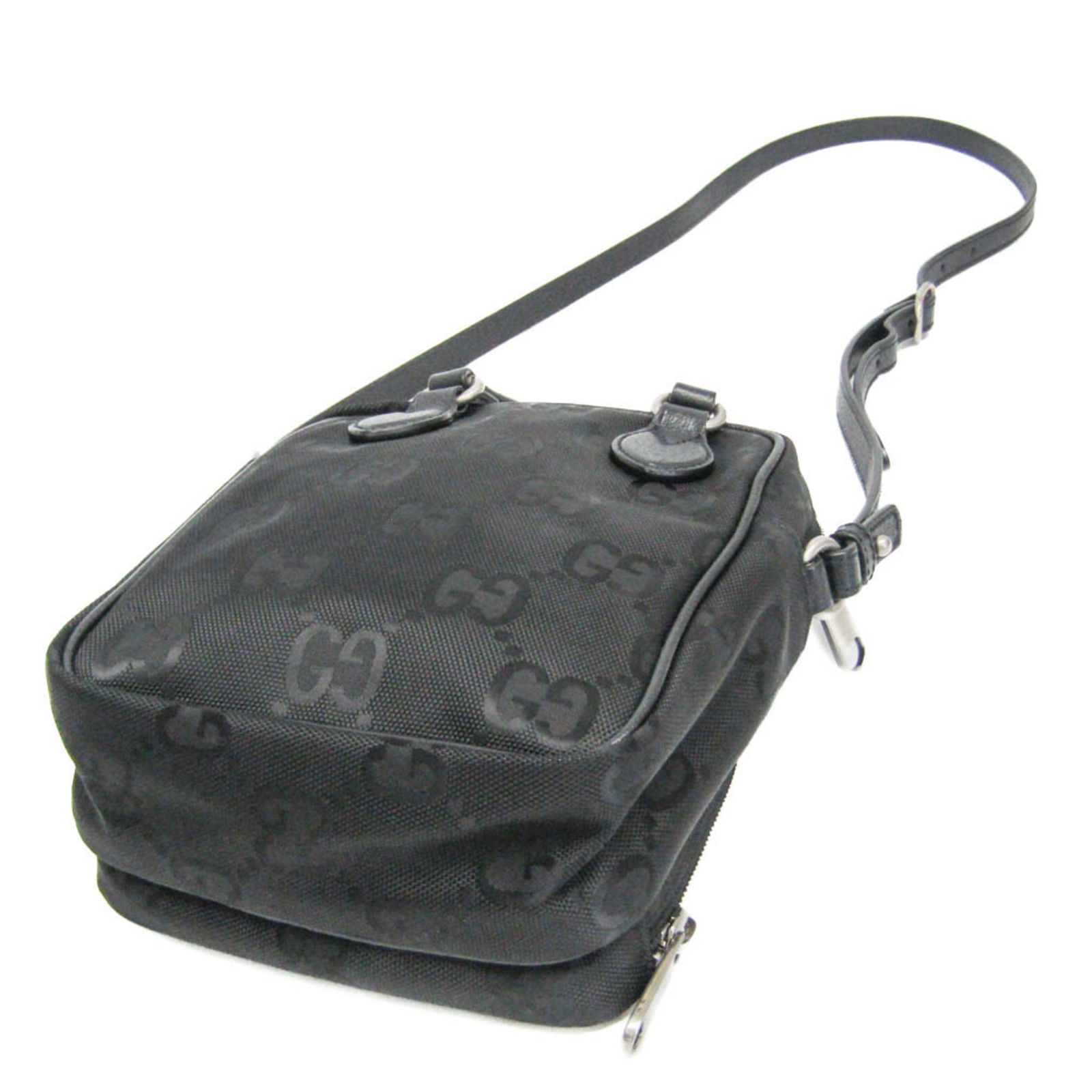 グッチ(Gucci) GGナイロン オフ ザ グリッド 625850 レディース,メンズ ナイロン,レザー ショルダーバッグ ブラック - メルカリ