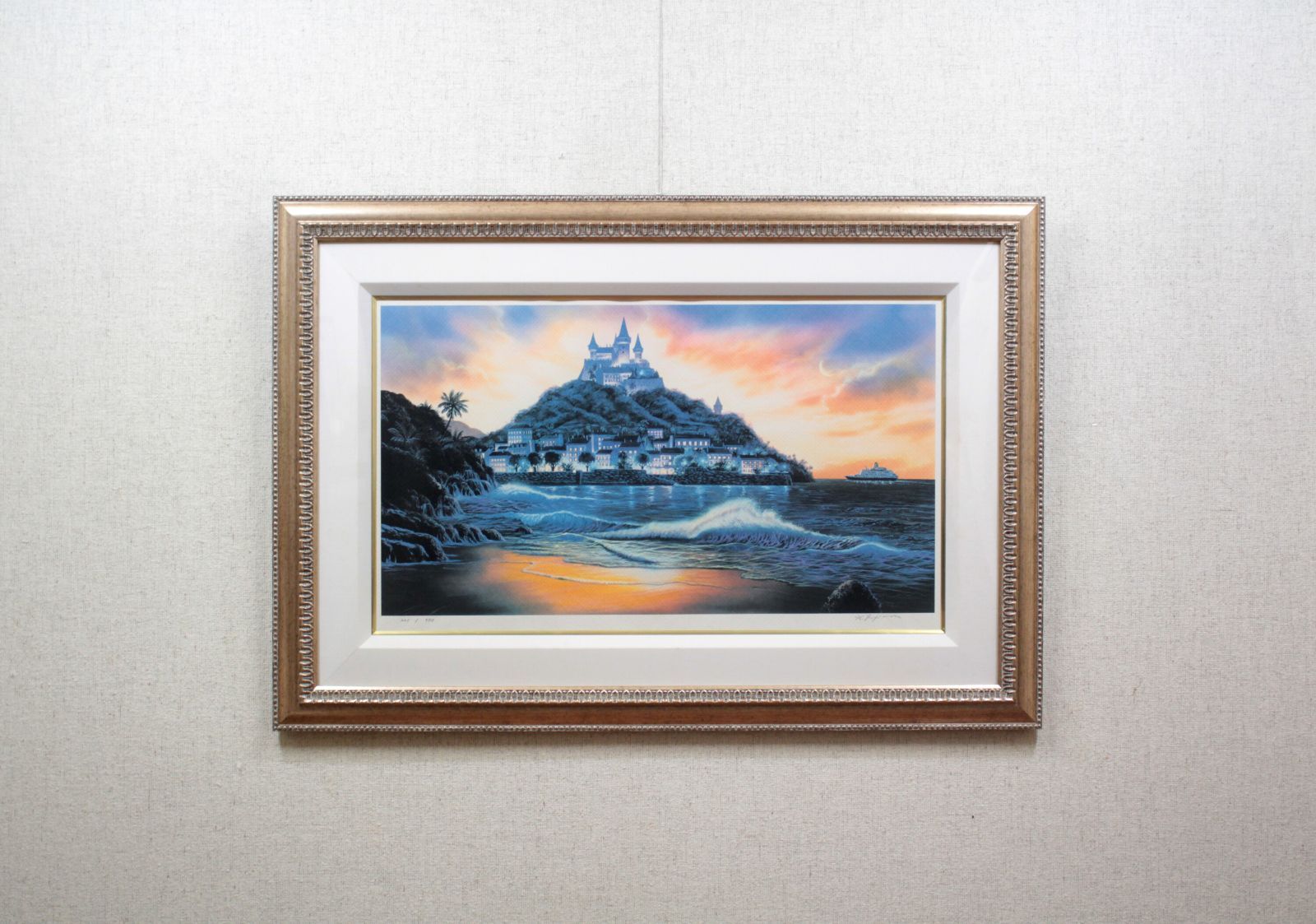 富士原弘基『燃える空』シルクスクリーン【真作保証】 絵画 富士原弘基『燃える空』シルクスクリーン【真作保証】 絵画