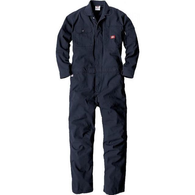 Dickies ディッキーズ ストレッチオックスツナギ ネイビー 4Lサイズ D-736 ワークウェア 作業着 作業服 つなぎ オーバーオール