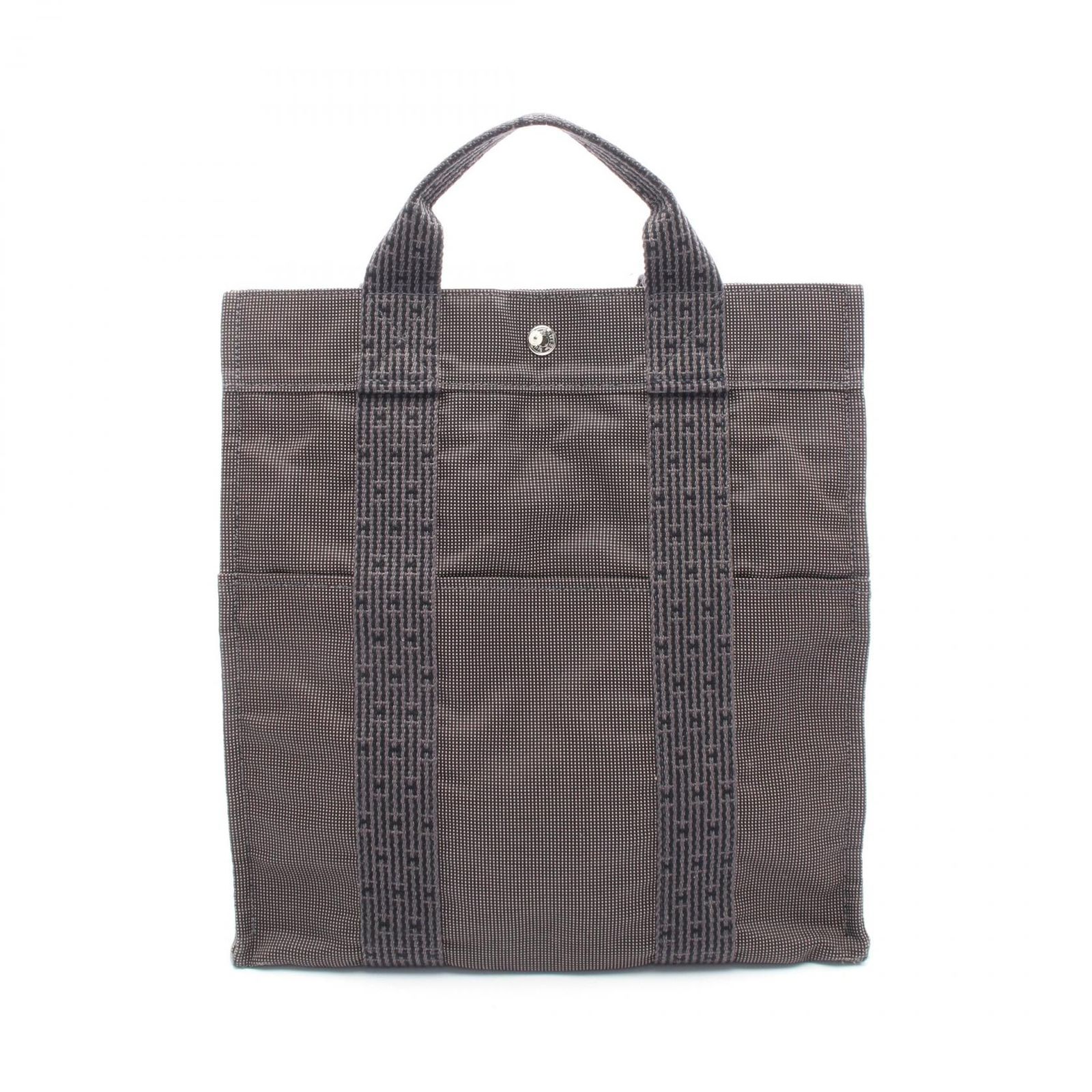 エルメス HERMES リュックサック バックパック エールライン アドMM グレー キャンバス エールラインアドMM ユニセックス Used B