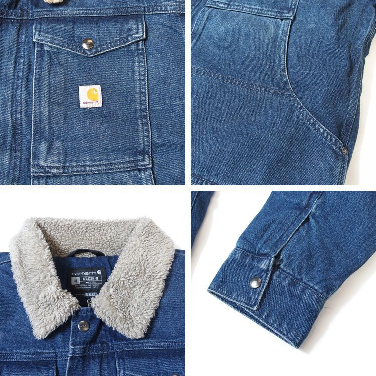 Carhartt カーハート デニムジャケット 裏ボア Gジャン アウター ボア