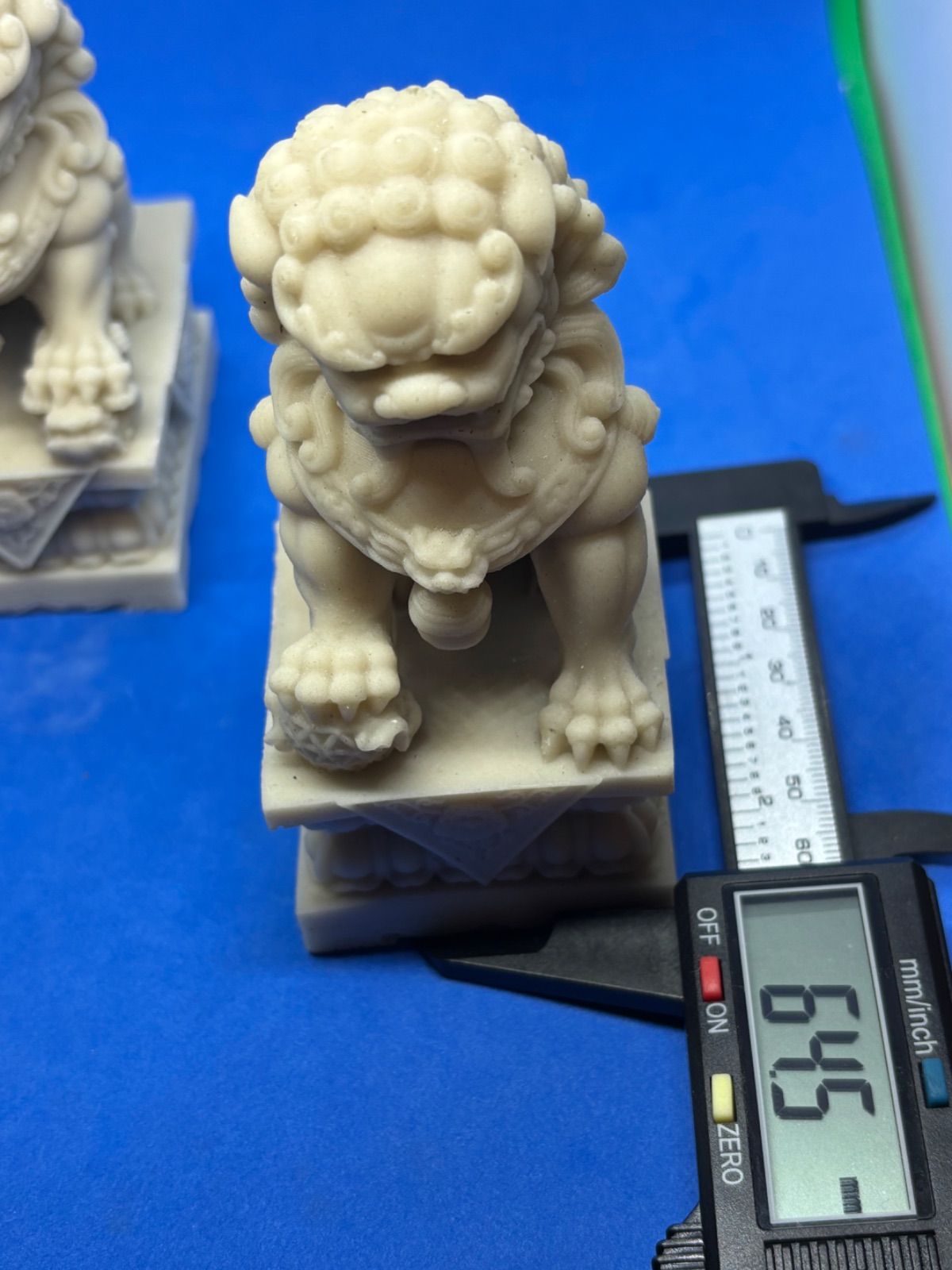 北京故宮 石獅子 仿製芸術品 置物 一対】No.5342-1/2 - メルカリ