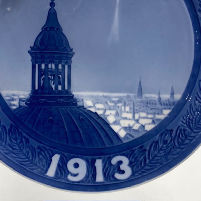 1913年 「フレデリック教会の塔」 イヤープレート ロイヤルコペンハーゲン ロイヤルコペンハーゲン イヤープレート 1913年 「Spire of Frederik's